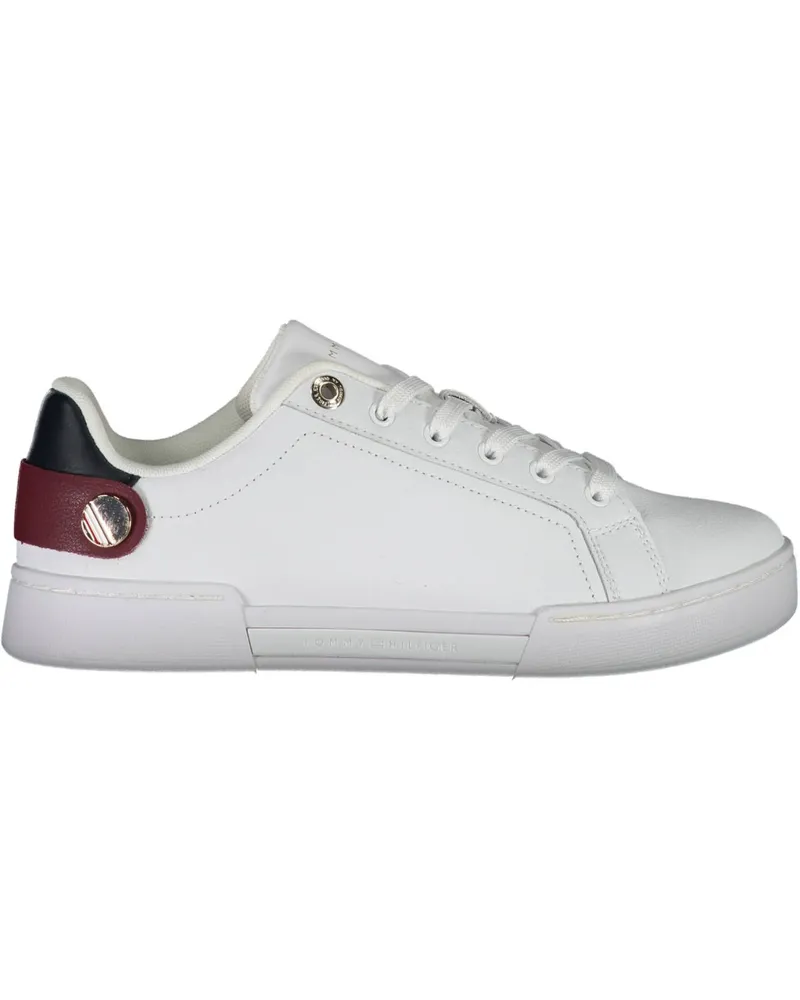 Tommy Hilfiger Leder Sneakers Fw0fw04276 Weiß