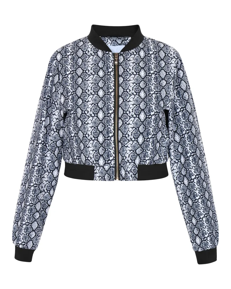 FAINA Jacke Frauen schwarze Schlange Schwarz