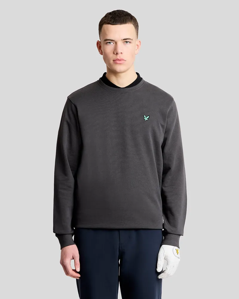 Lyle & Scott Golf-Sweatshirt mit Rundhalsausschnitt Grau