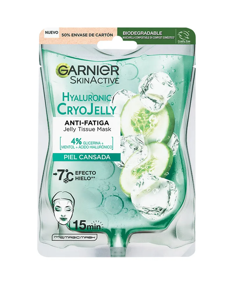 Garnier Skinactive Hyaluronsäure Cryojelly Anti-Müdigkeitsmaske für müde Haut, Eiseffekt, 5 g 