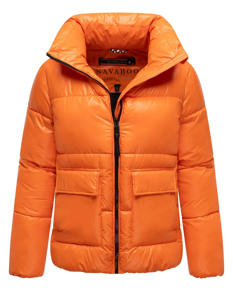 NAVAHOO Steppjacke Eispracht, gesteppte Winterjacke – warm und funktional - Orange Orange