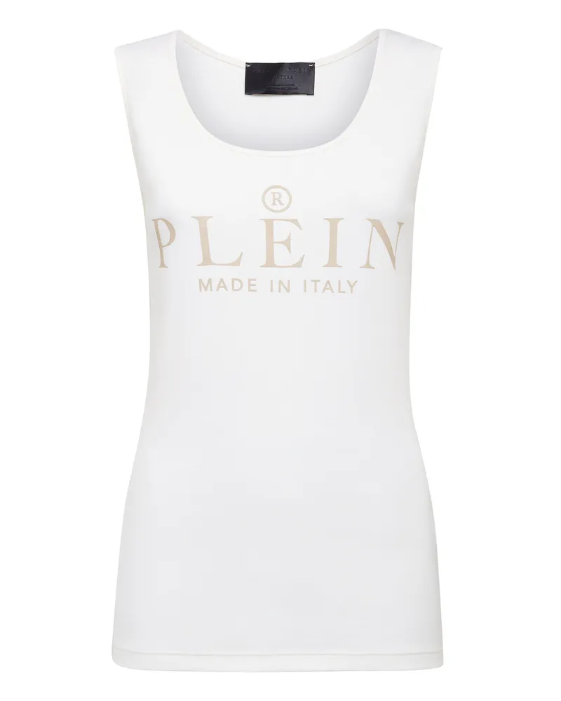 Philipp Plein Tanktop Iconic Plein Creme