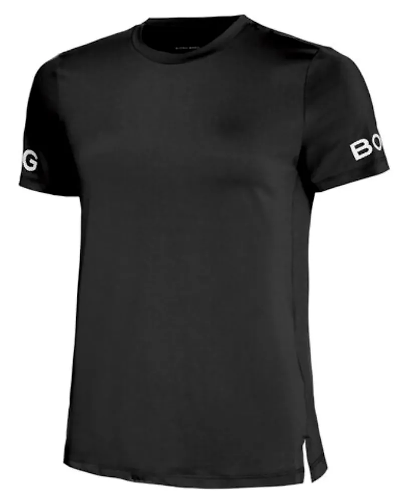 Björn Borg Björn Borg - Ladies Classic Training Short Sleeve T-Shirt - Schwarz Schwarz