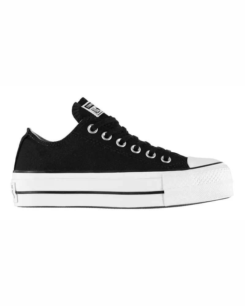 Converse Chuck Taylor" Schuhe mit Plattform-Sohlen für Damen, Canvas (Schwarz/Weiß Schwarz
