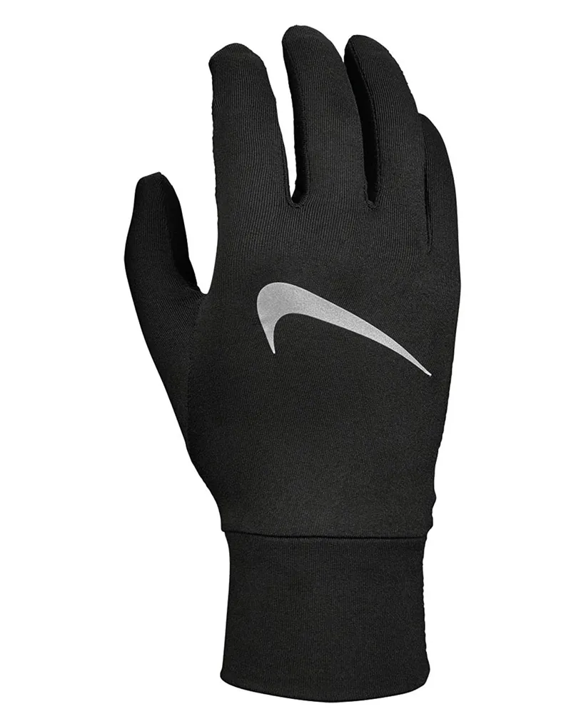 Nike Herren Accelerate Laufhandschuhe (Schwarz/Silber Schwarz