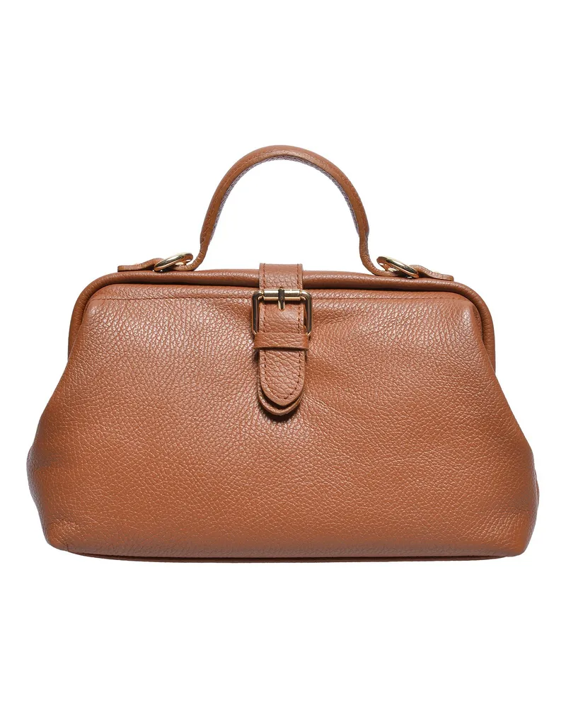 Anna Luchini Braun Rindsledertasche Braun