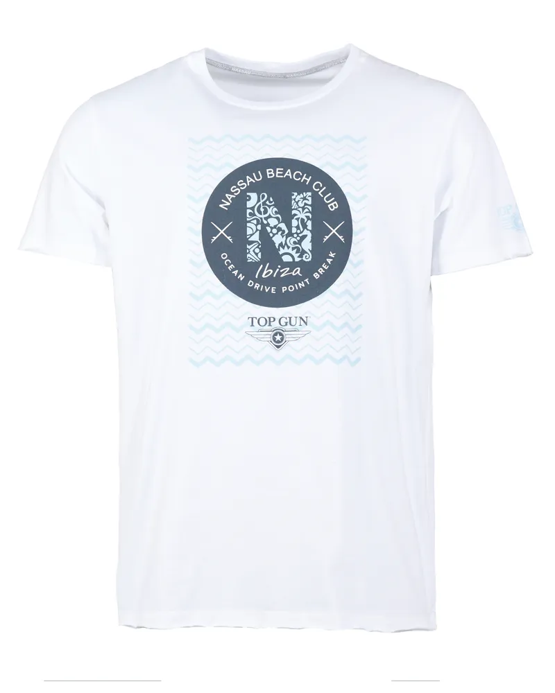 Top Gun T-Shirt NB20016 - Weiß Weiß