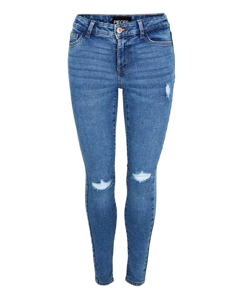 Pieces Jeans für Damen (Blaues Denim Mittelblau