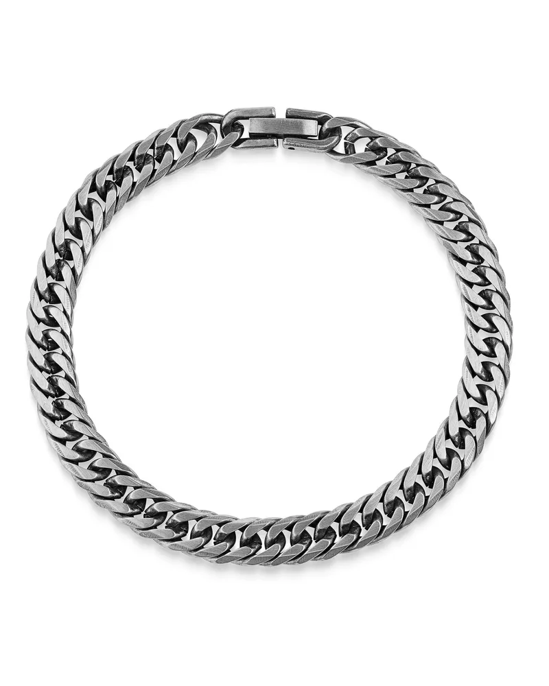 ZEEme Armband aus Edelstahl, schwarz beschichtet - Silber Silber