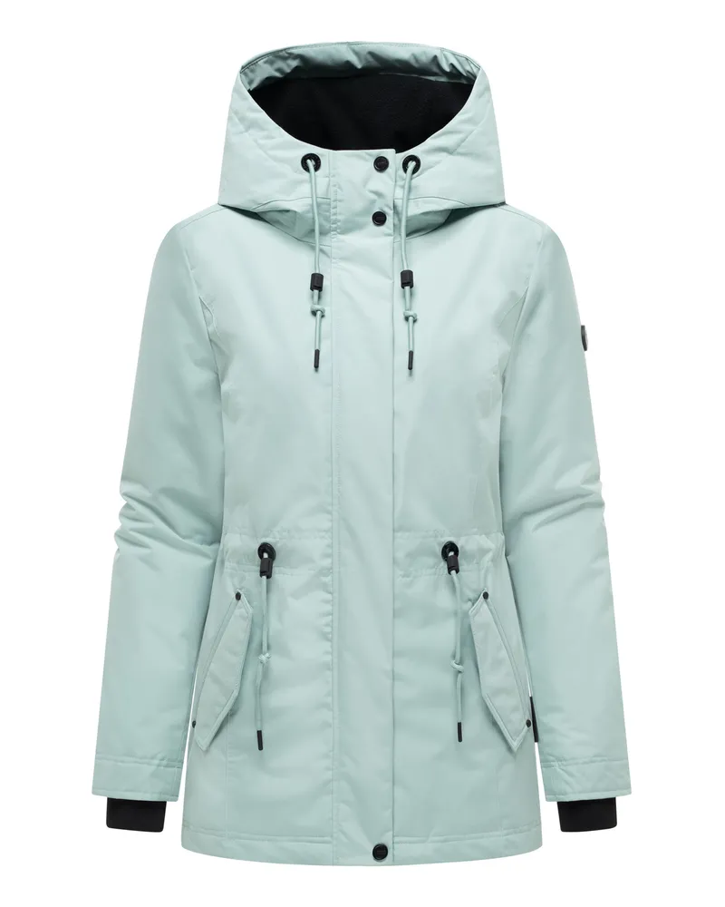 NAVAHOO Damen Parka Nibellaa mit Kapuze Grün
