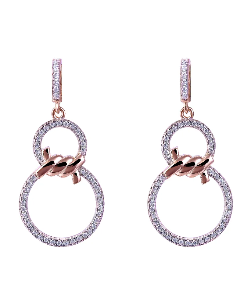 Orphelia Aavia' Damen Ohrhänger aus 925 Sterlingsilber - Rosé ZO-7422 Rosé