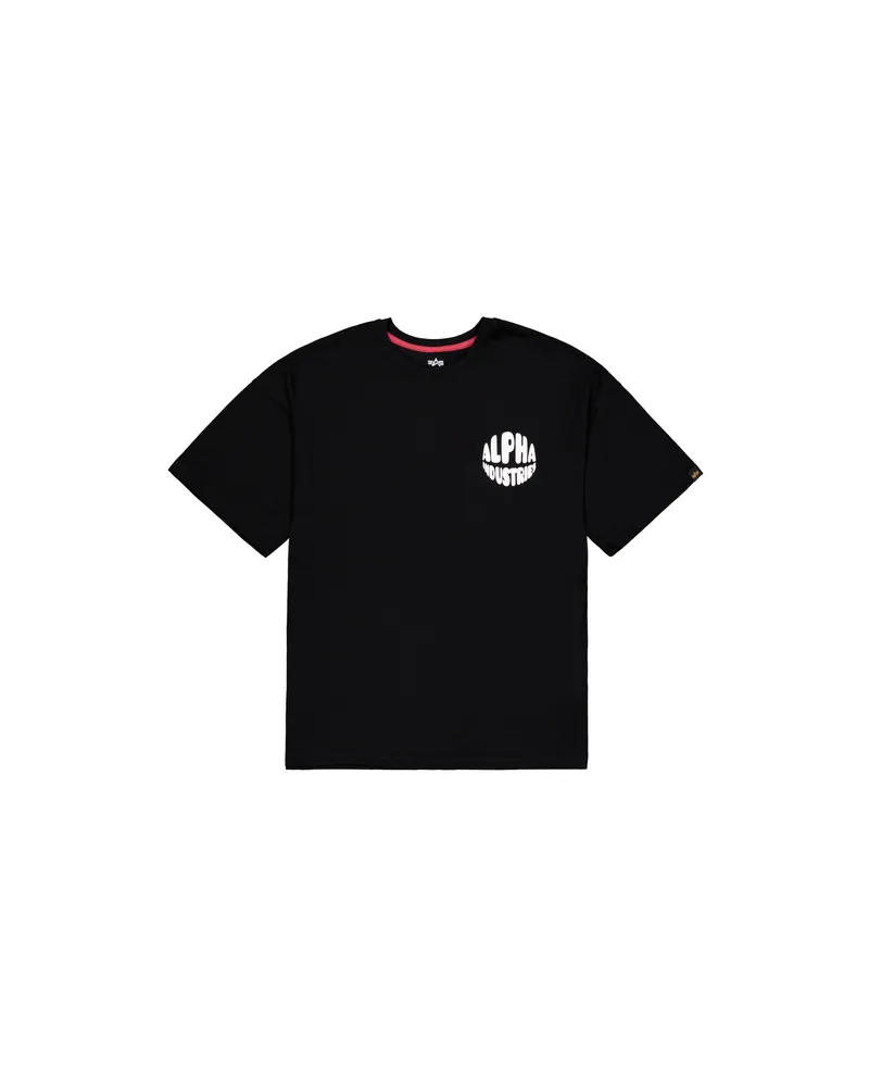 Alpha Industries Logo Backprint T-Shirt Women Schwarz