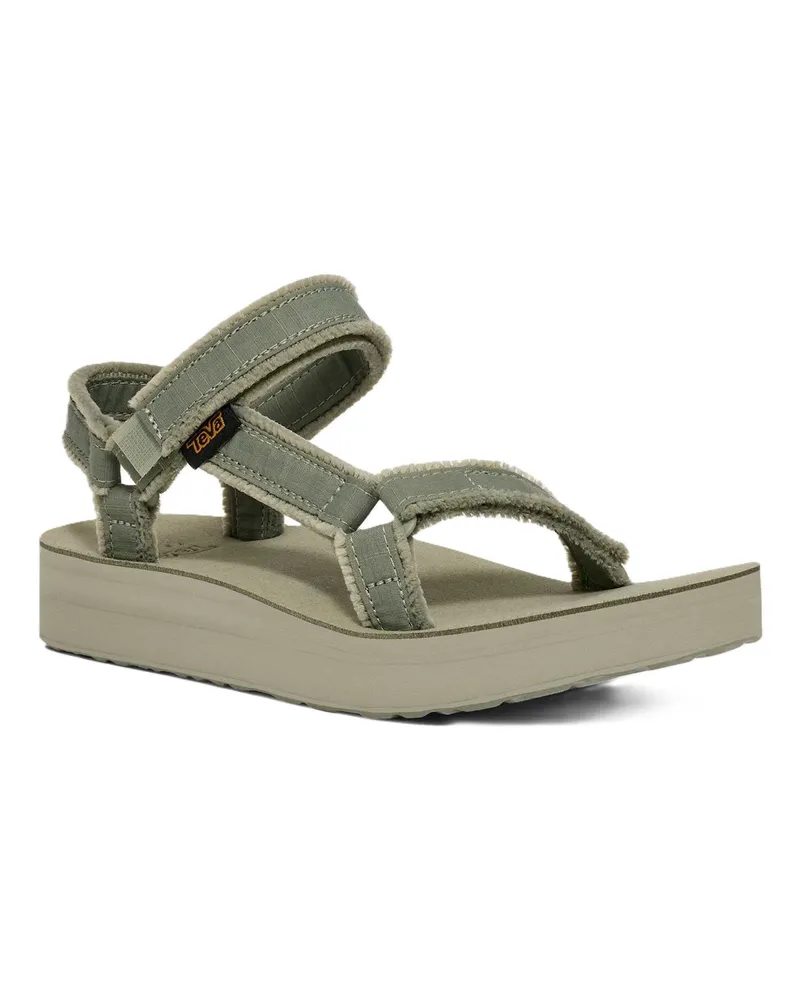 Ted Baker Teva Midform Universal Canvas Damensandalen in Seagrass Grün