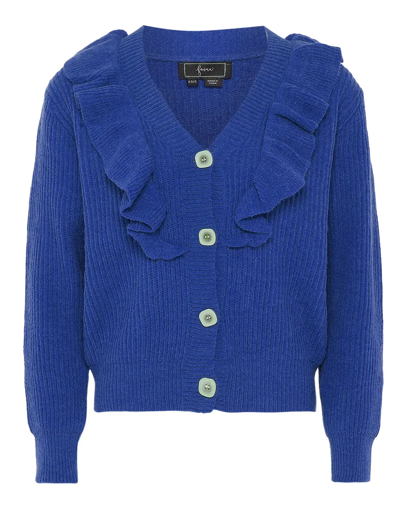 FAINA Strickjacke Damen KÖNIGSBLAU Blau