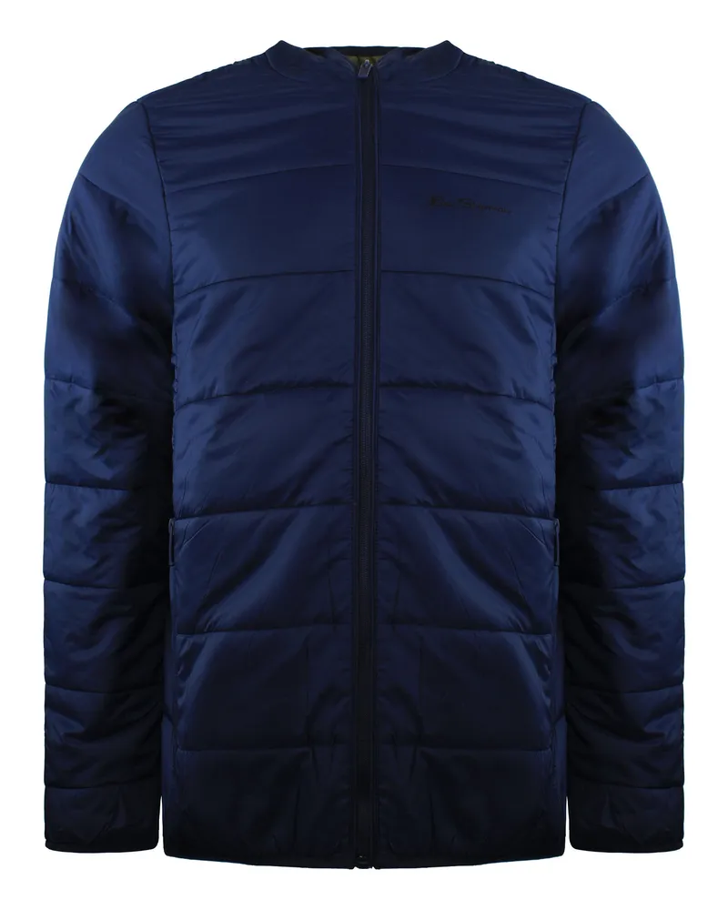 Ben Sherman Leichte, wattierte Herrenjacke in Marineblau Marineblau