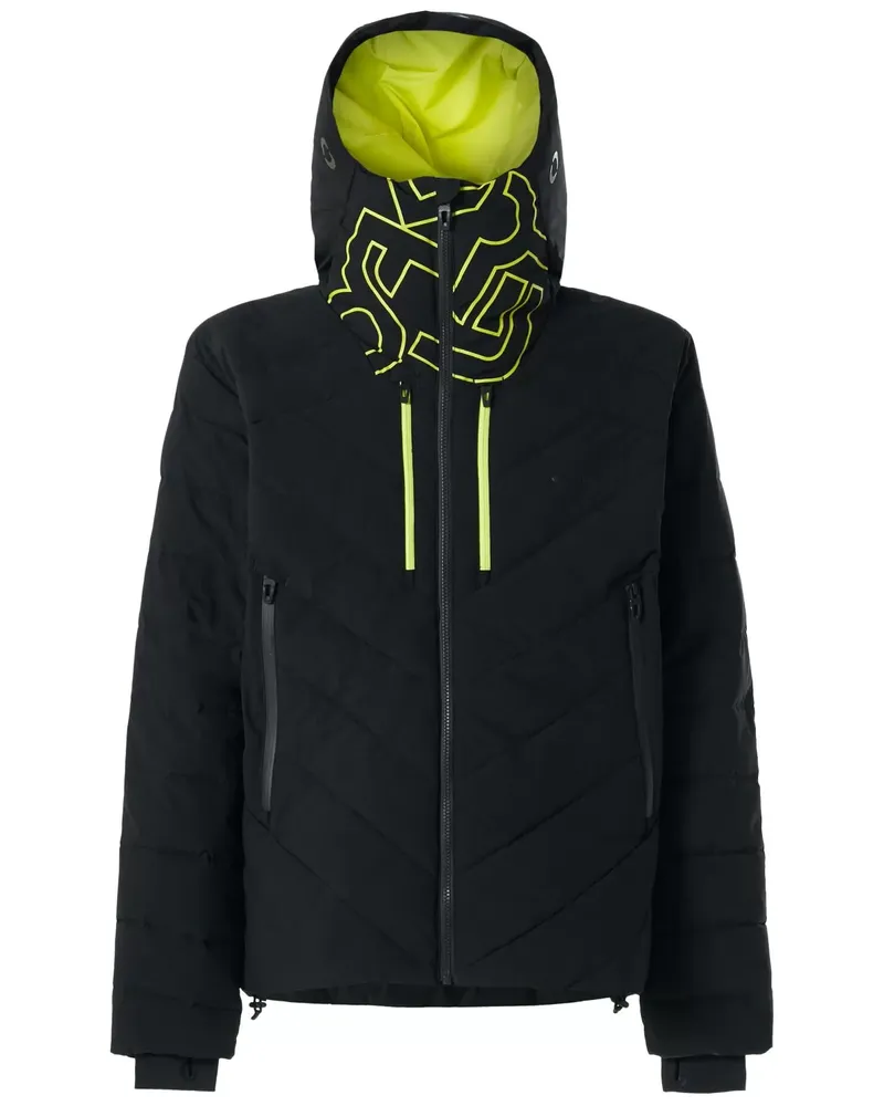 Oakley Great Scott isoliert 2L 15K Reißverschluss UP Mens Black Jacket 412781 02e Schwarz