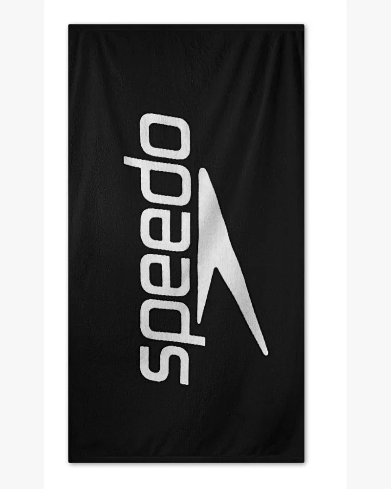 Speedo Handtuch, Logo (Schwarz/Weiß Schwarz