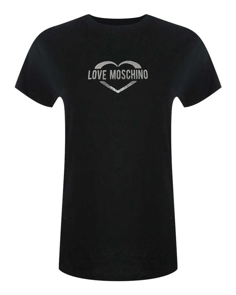 Moschino T-Shirt für Damen, Baumwolle, Schmal (Schwarz Schwarz
