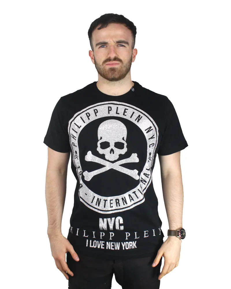 Philipp Plein MTK1246 Eddie 02 T-Shirt Schwarz