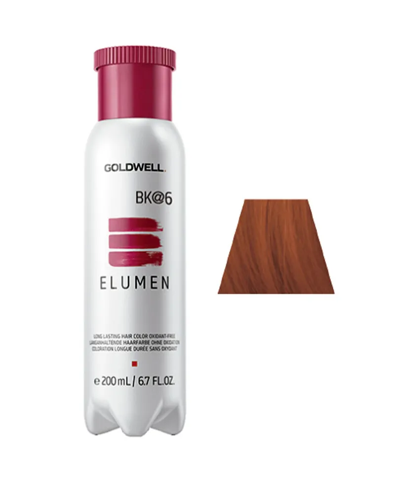 Goldwell Elumen Long Lasting Hair Color Oxidant Free #bk@6 200 ml 