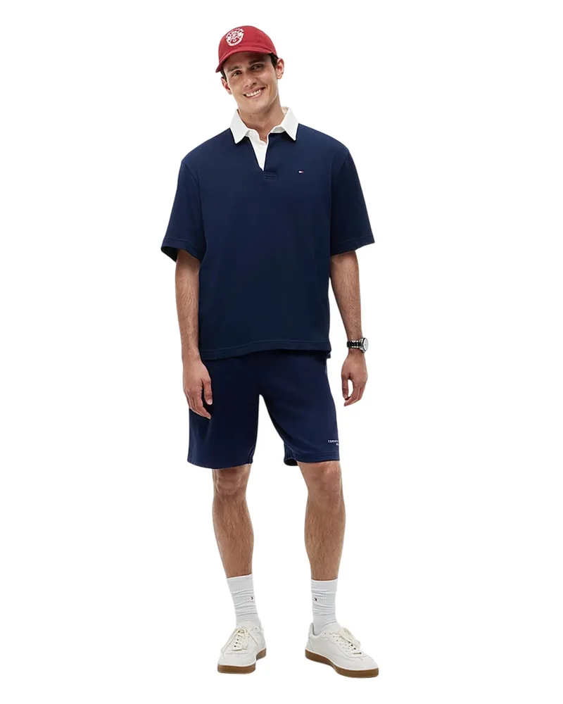 Tommy Hilfiger Poloshirt für Herren, kurzärmlig (Marine Marineblau
