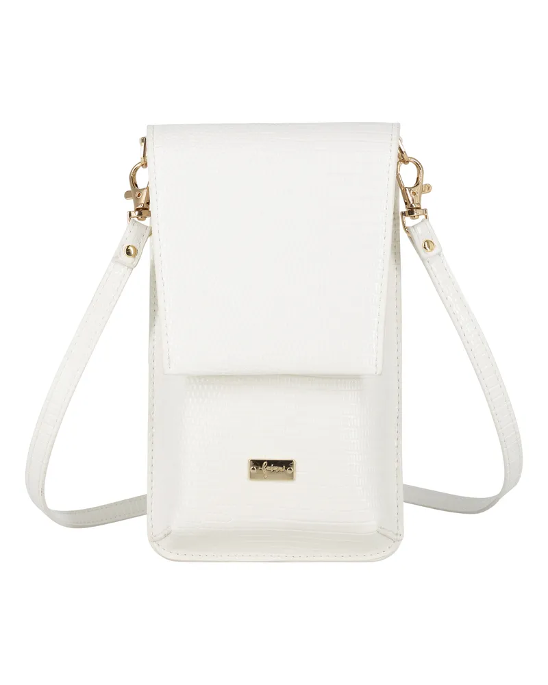 FAINA Crossbody Mini-Bag Weiß