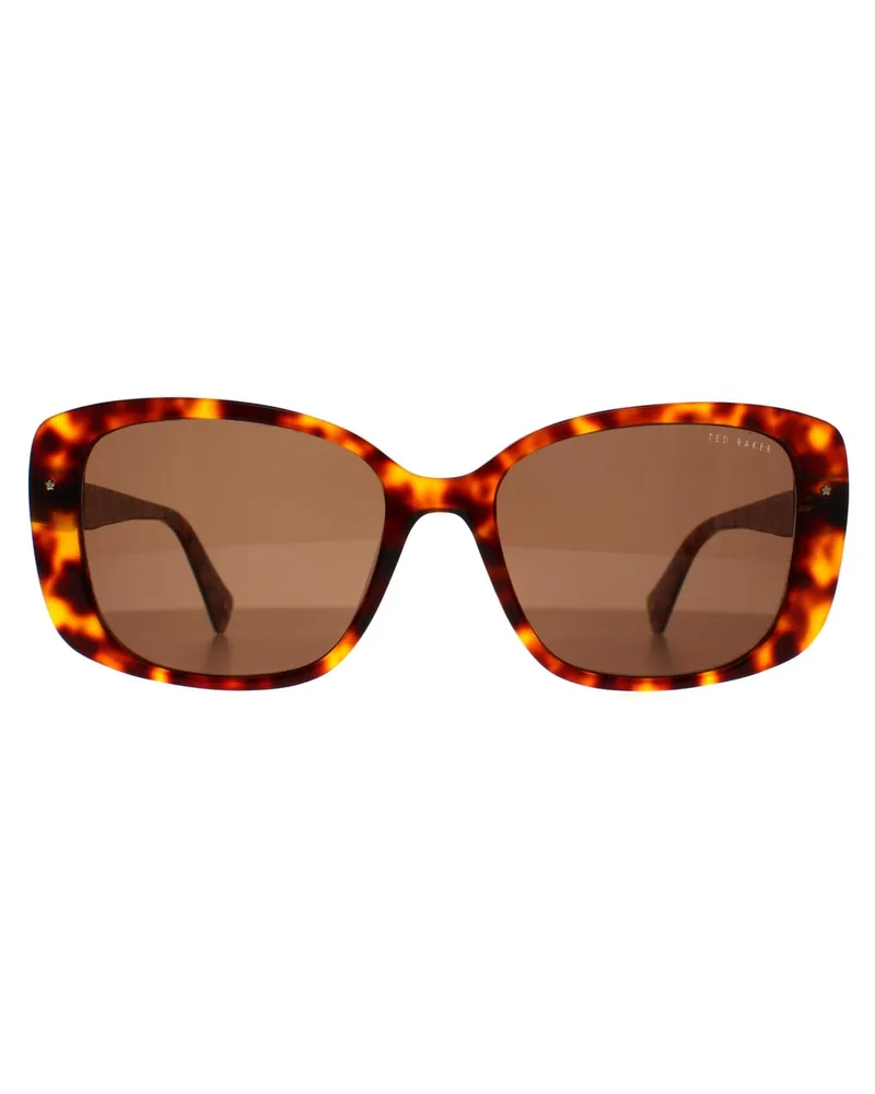Ted Baker TB1740 Penelope 100 Schildpatt Sonnenbrille mit Blumenmuster braun Braun