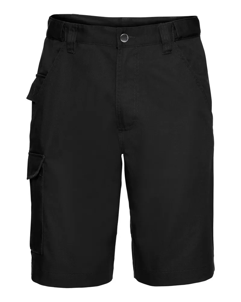 Russell Athletic Russell - Arbeitshose Shorts für Herren (Schwarz Schwarz