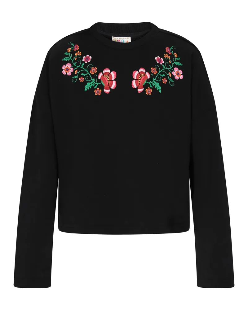 IZIA Sweatshirt Frauen Schwarz Schwarz