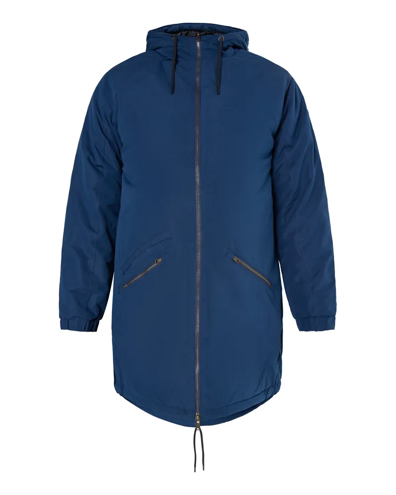 My Mo Wattierter Parka Herren Marine Marineblau