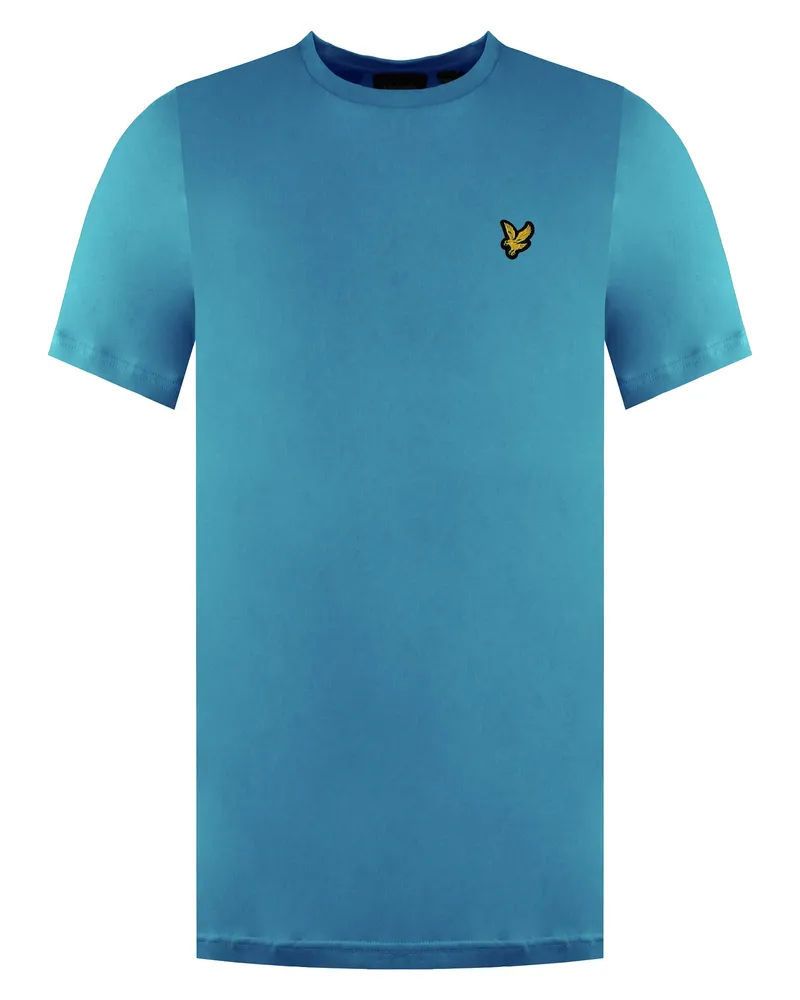 Lyle & Scott Einfaches Herren T-Shirt Blau Blau