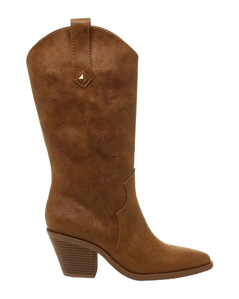 Rocket Dog Damen Westernstiefel "Feria" (Walnussbraun Rot