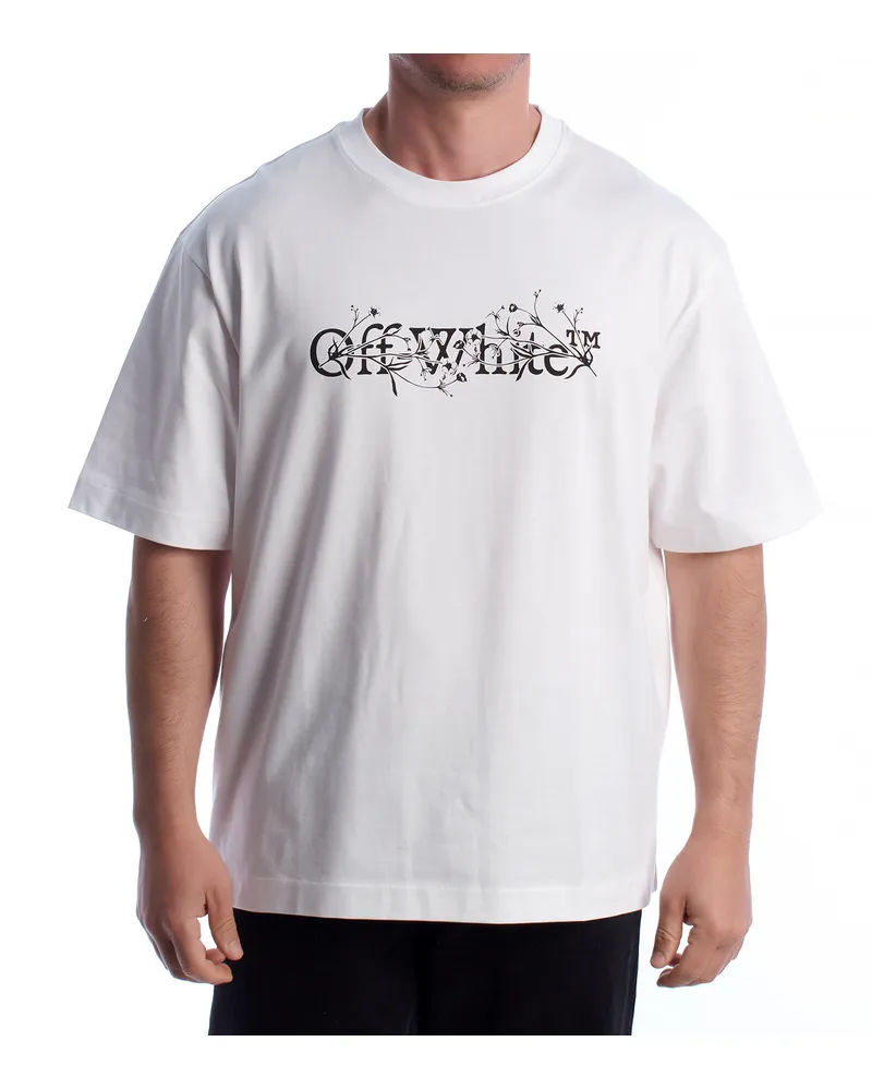 OFF-WHITE T-Shirt mit kurzem Arm, Modell 44MAA120G5J005 - Weiß Weiß