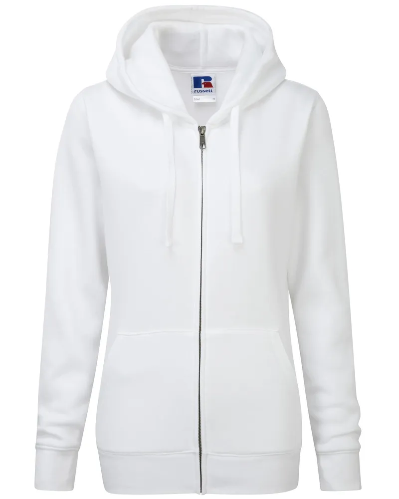 Russell Athletic Russell Damen Kapuzenjacke, 3lagig (Weiß Weiß