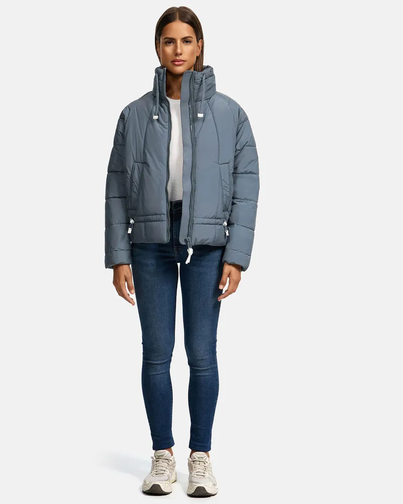 NAVAHOO Luftzauber Damen Winterjacke – leicht, warm & stylisch Blau