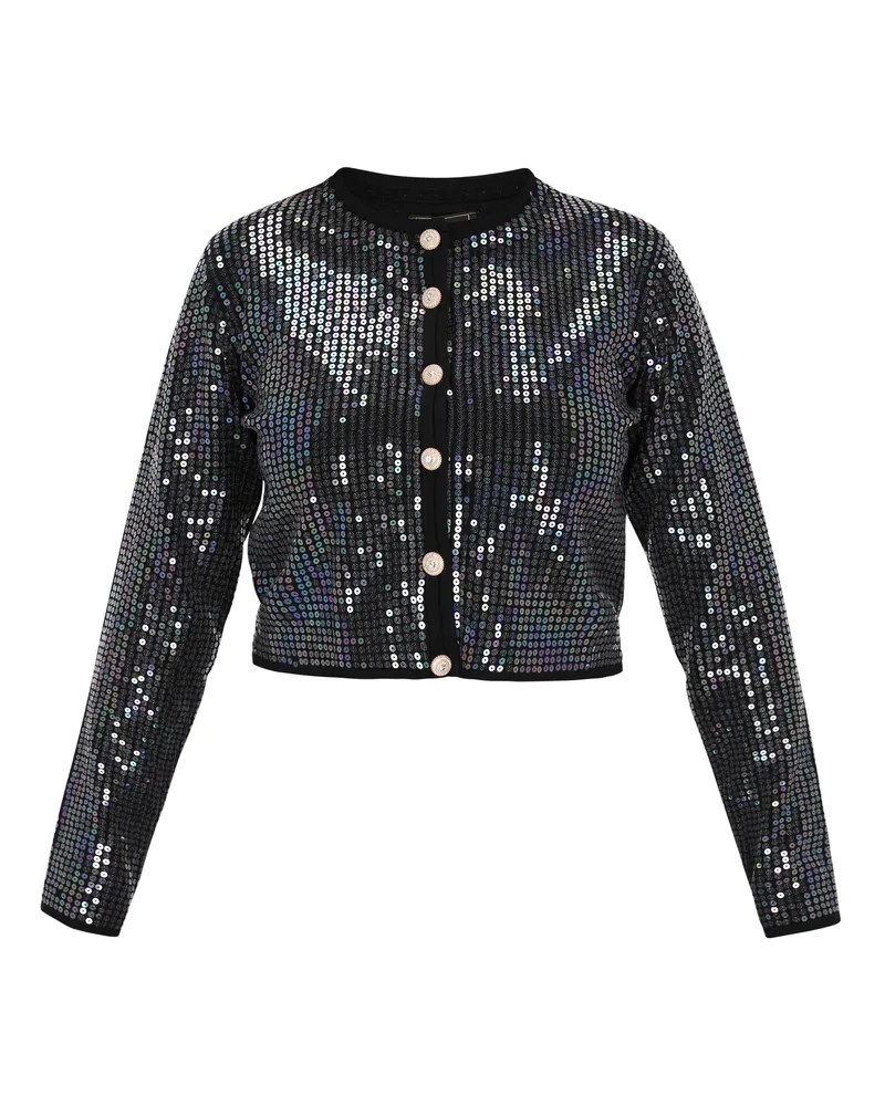 FAINA Strickjacke Frauen Schwarz Schwarz