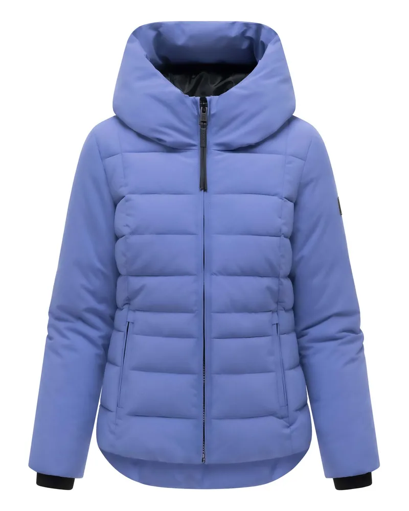 NAVAHOO Damen Steppjacke Stepptänzchen mit Kapuze Lila