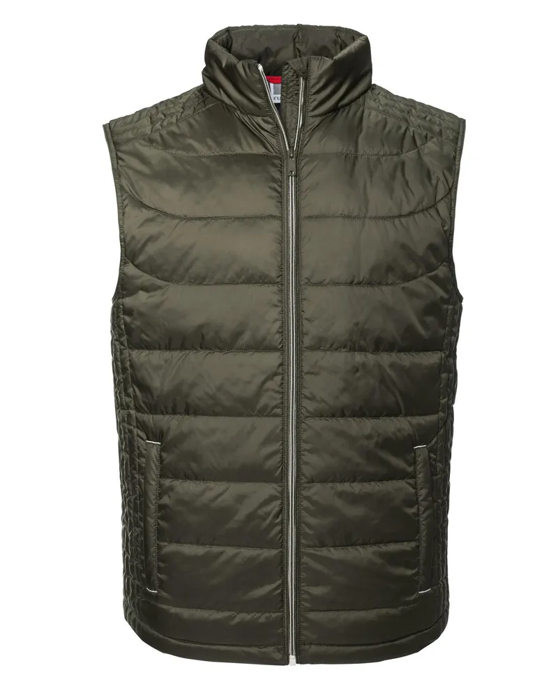 Russell Athletic Russell - "Nano" Weste Wattiert für Herren (Dunkel-Olive Oliv