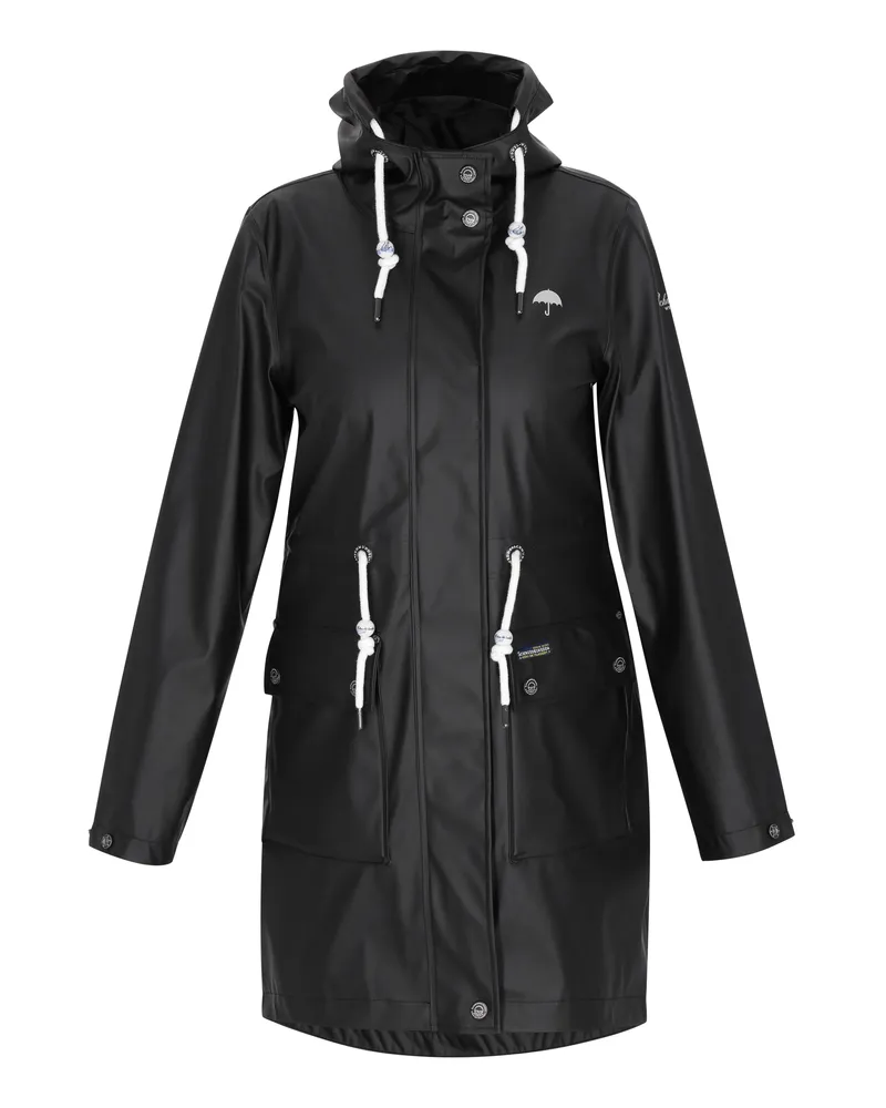 Schmuddelwedda Mantel Frauen Schwarz Schwarz