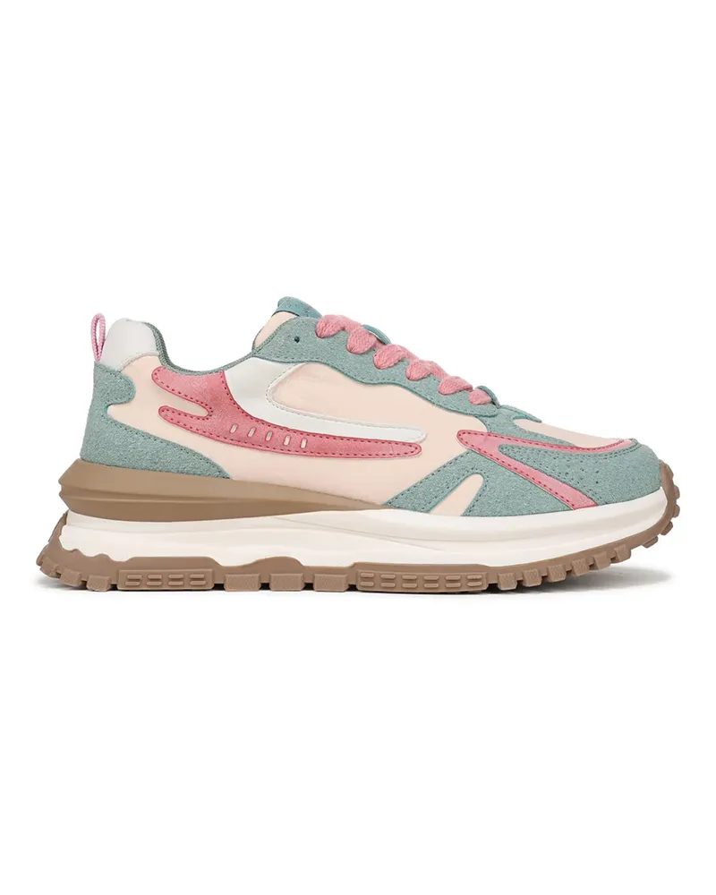 Blowfish Womens Retro-Sneakers mit Schnürung, Leo-Print - Weiß/Mehrfarbig Weiß