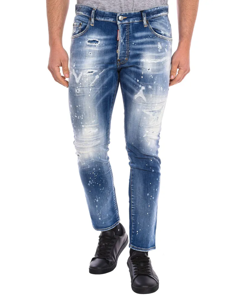 Dsquared2 Lange Herrenhose S74LB1060-S30789 Blau