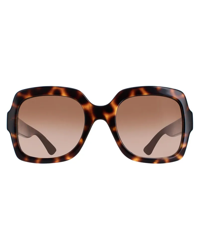Gucci Square Damen Havanna Braun Farbverlauf GG1337S Braun