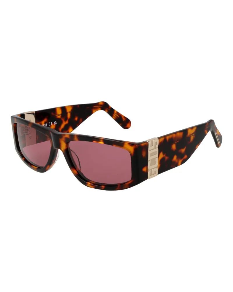 GCDS Acetatrahmen Sonnenbrille Braun