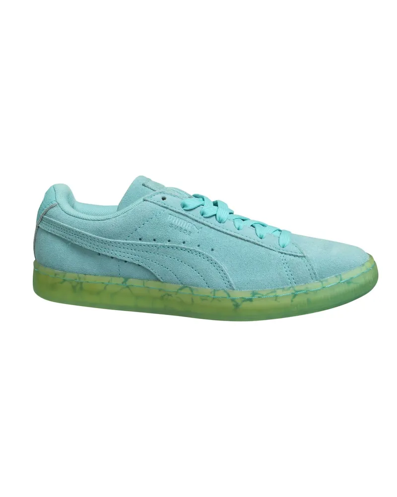 Puma Suede Classic Ostern FM Aruba Blue Low Schnürsenkel Herren Trainer 362556 01 Blau