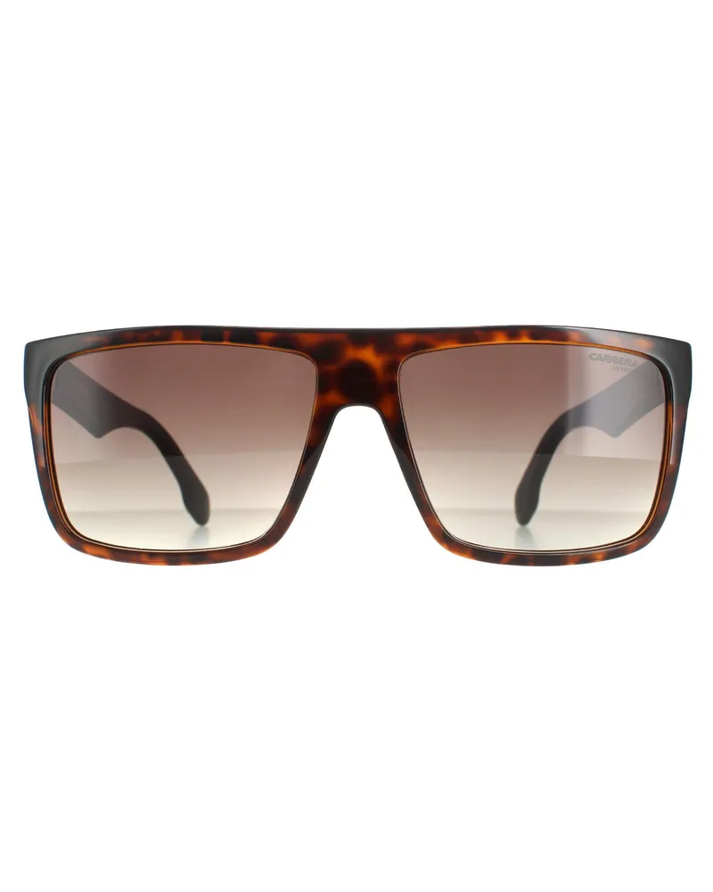 Carrera rectangle unisexe Havana mat Braun