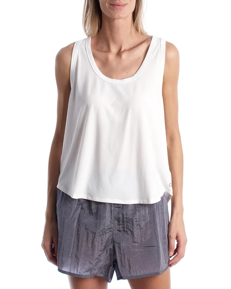 GAP Ärmelloses Sport-T-Shirt für Damen, Modell 803871 - Weiß Weiß