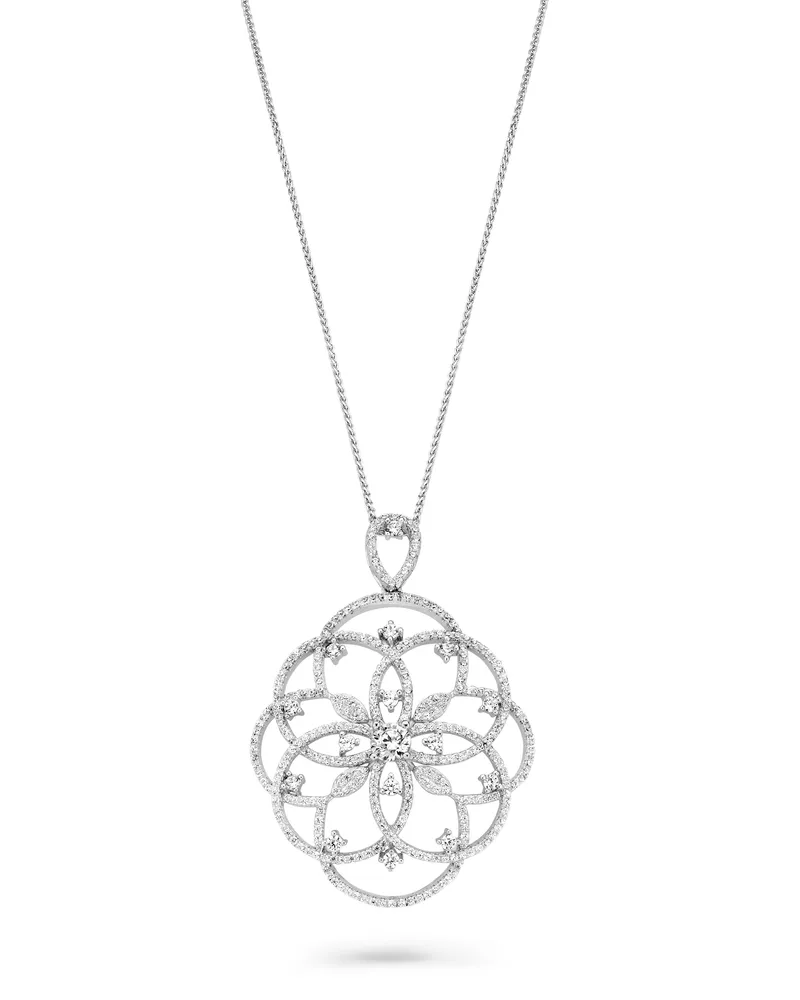 Orphelia Damen-Kette aus 925er Sterlingsilber mit Anhänger – Silber ZH-7213 Silber