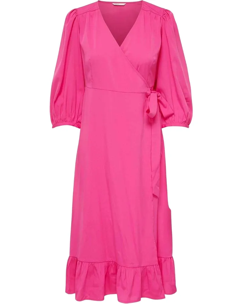 only Olivia" Wickelkleid für Damen (Fuchsia Lila Rosa