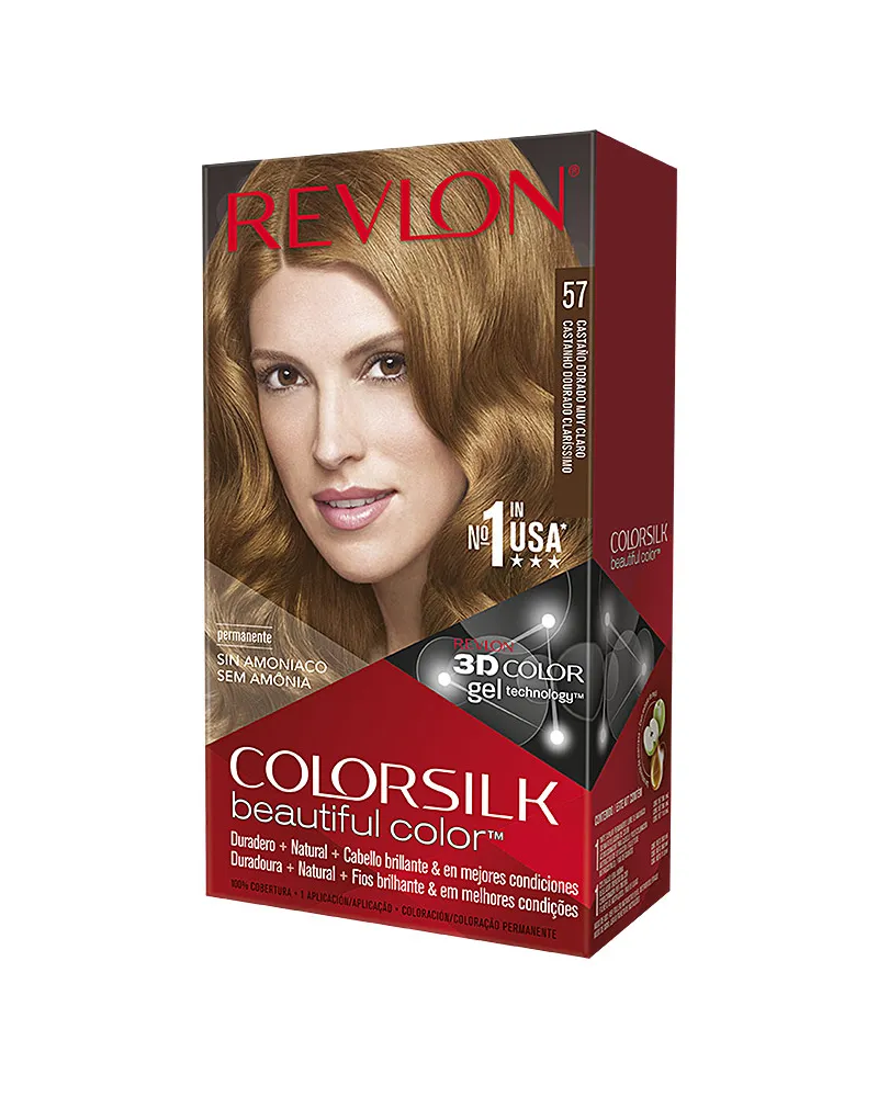 Revlon Colorsilk Tinte #57-castaño Dorado Muy Claro 