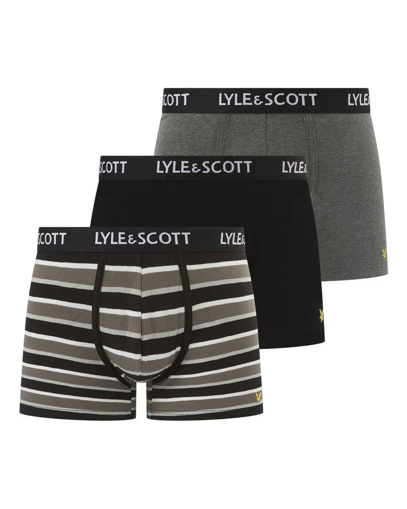 Lyle & Scott Ethan" Boxershorts für Herren (3er-Pack) (Dunkelgrau Grau